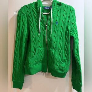 Polo Ralph Lauren Green Zip Up Sweater